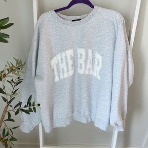 The Bar Varsity Sweatshirt | Lt Heather Grey | 2XL